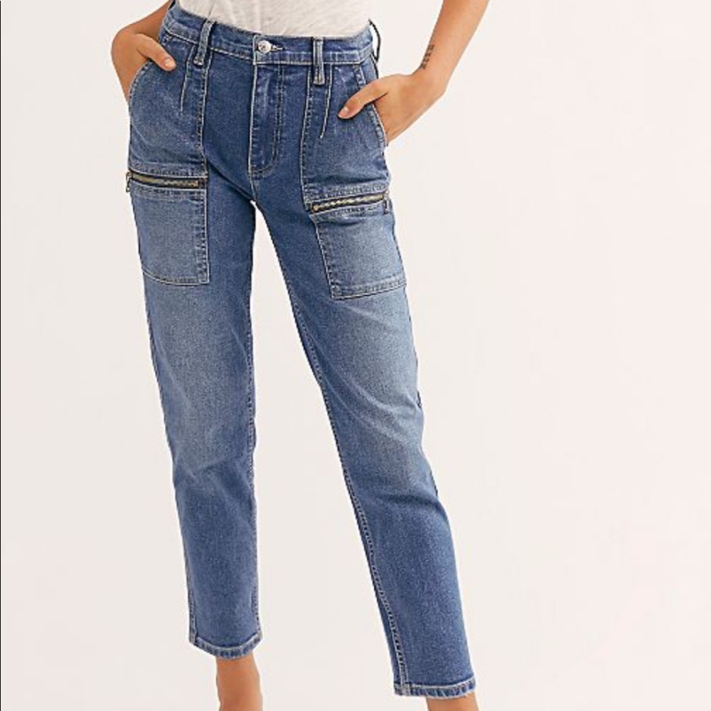 Free People cargo jeans